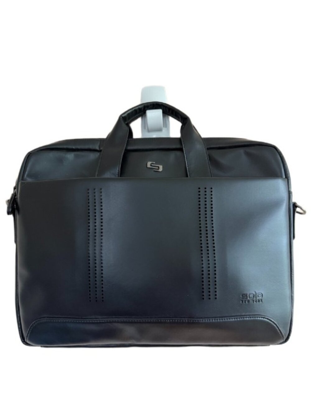 NWT Solo NY Murray Slim Brief Laptop Bag No Shoulder Strap